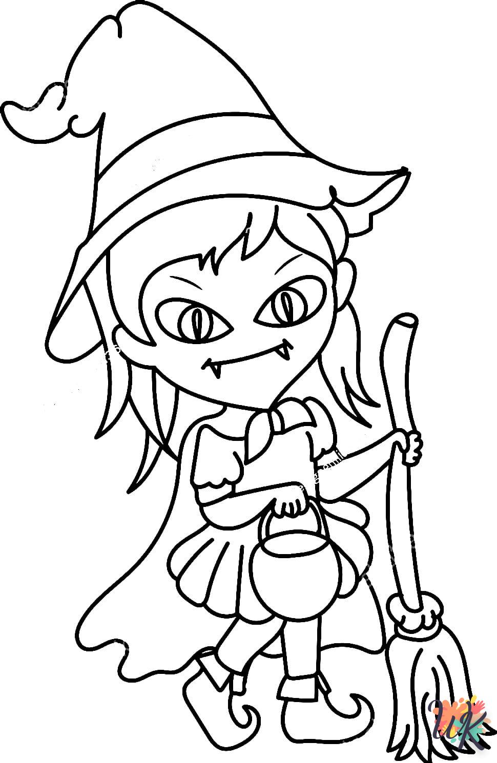 Strega 17 Disegni da Colorare Strega 15